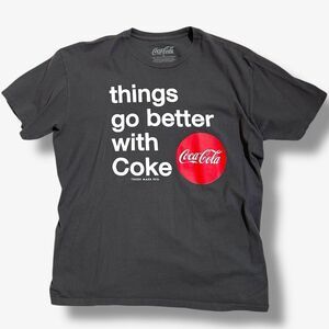 Coca-Cola Shirt *Men XL* Dark Gray “Things Go Better With Coke” Graphic Logo Tee